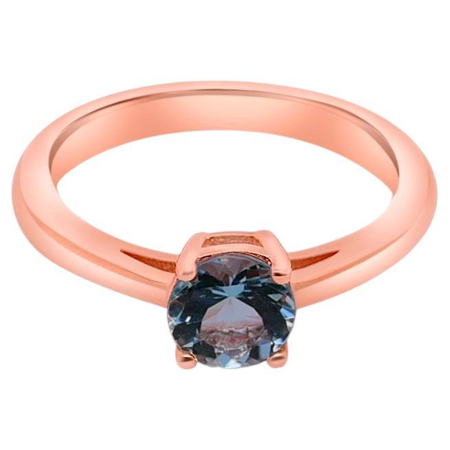 0.73 Ct Aquamarine 92.5 Sterling Silver Halo Bridal Engagement Ring 