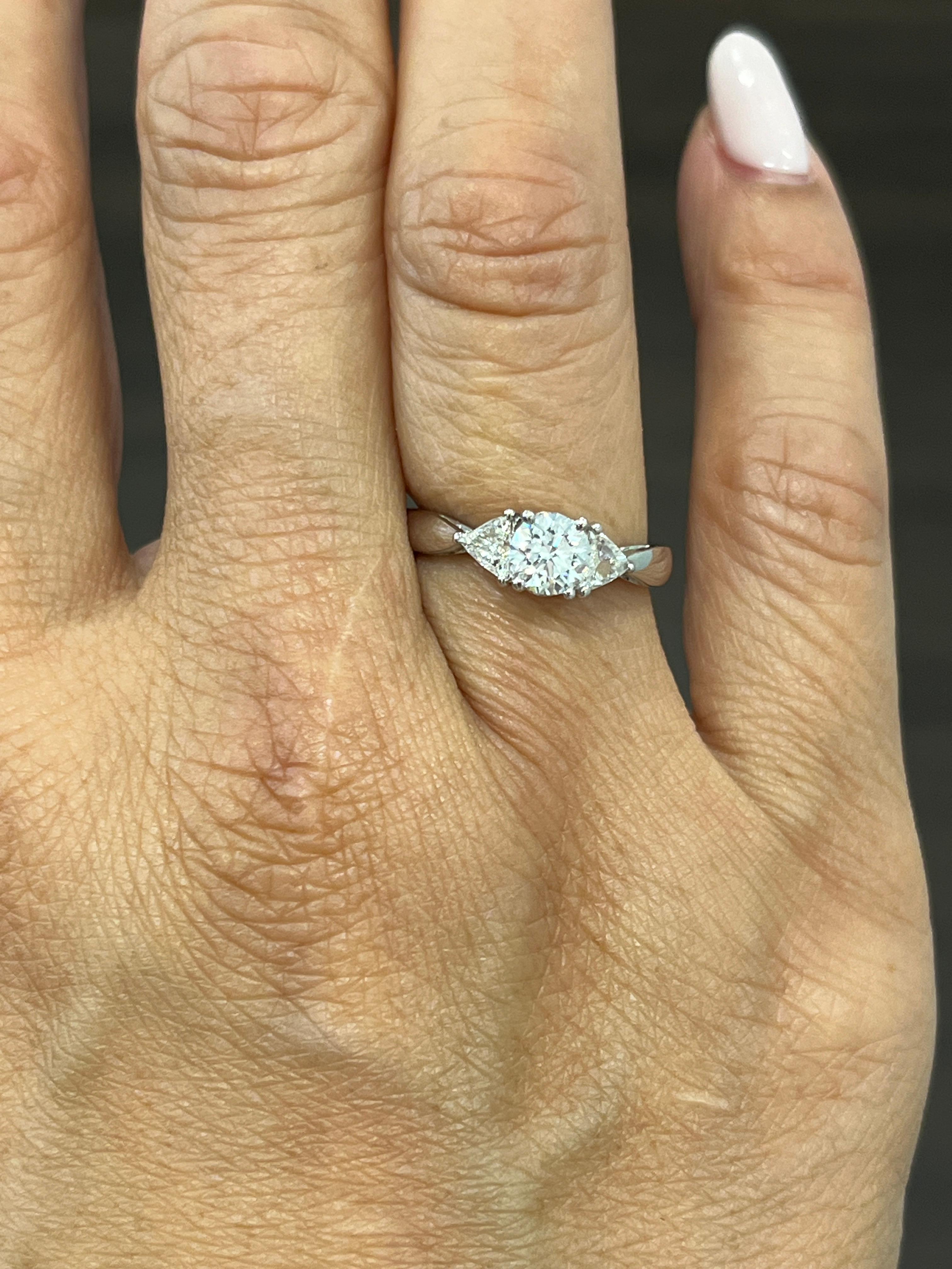 0,73 Karat Diamantring (Brillantschliff) im Angebot