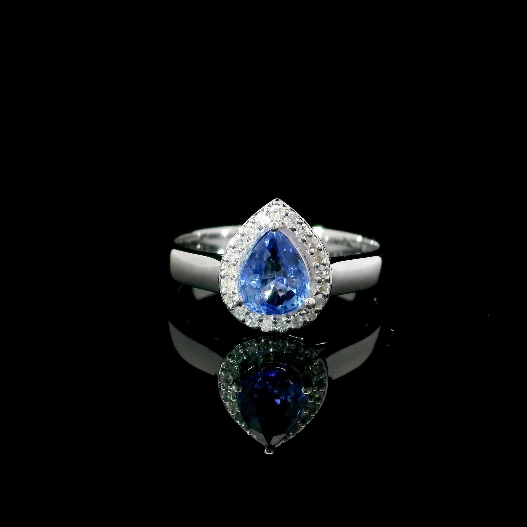 0.73 cts Sapphire ring For Sale 3
