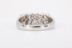 0.73 CTW Round Brilliant-Cut Natural Diamonds in 18k White Gold Band