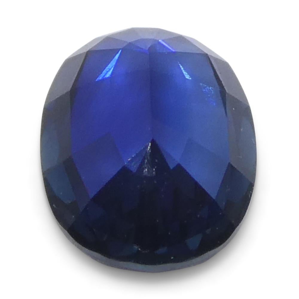 0,73ct Ovaler Blauer Saphir aus Madgaskar im Angebot 5