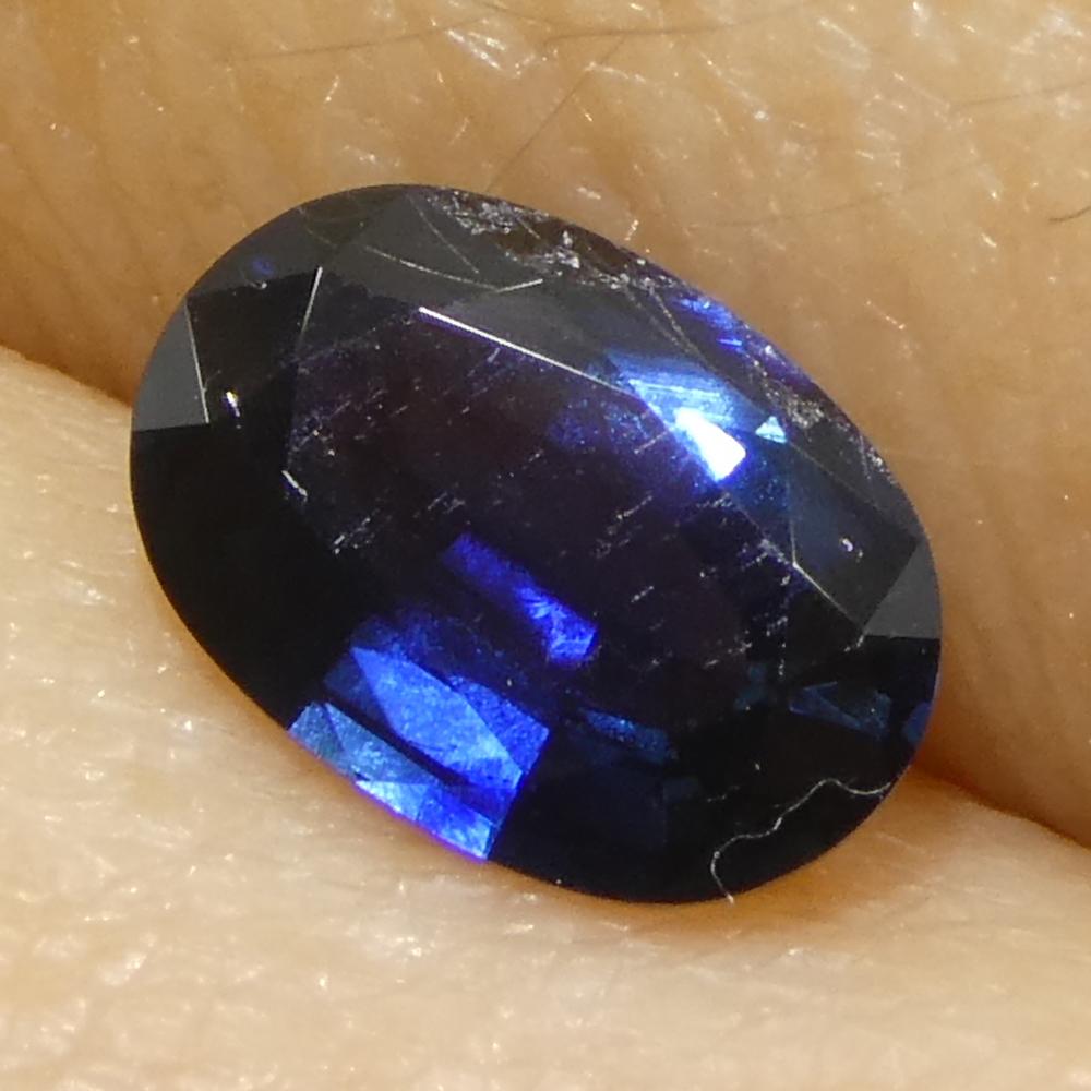 0,73ct Ovaler Blauer Saphir aus Madgaskar im Angebot 6