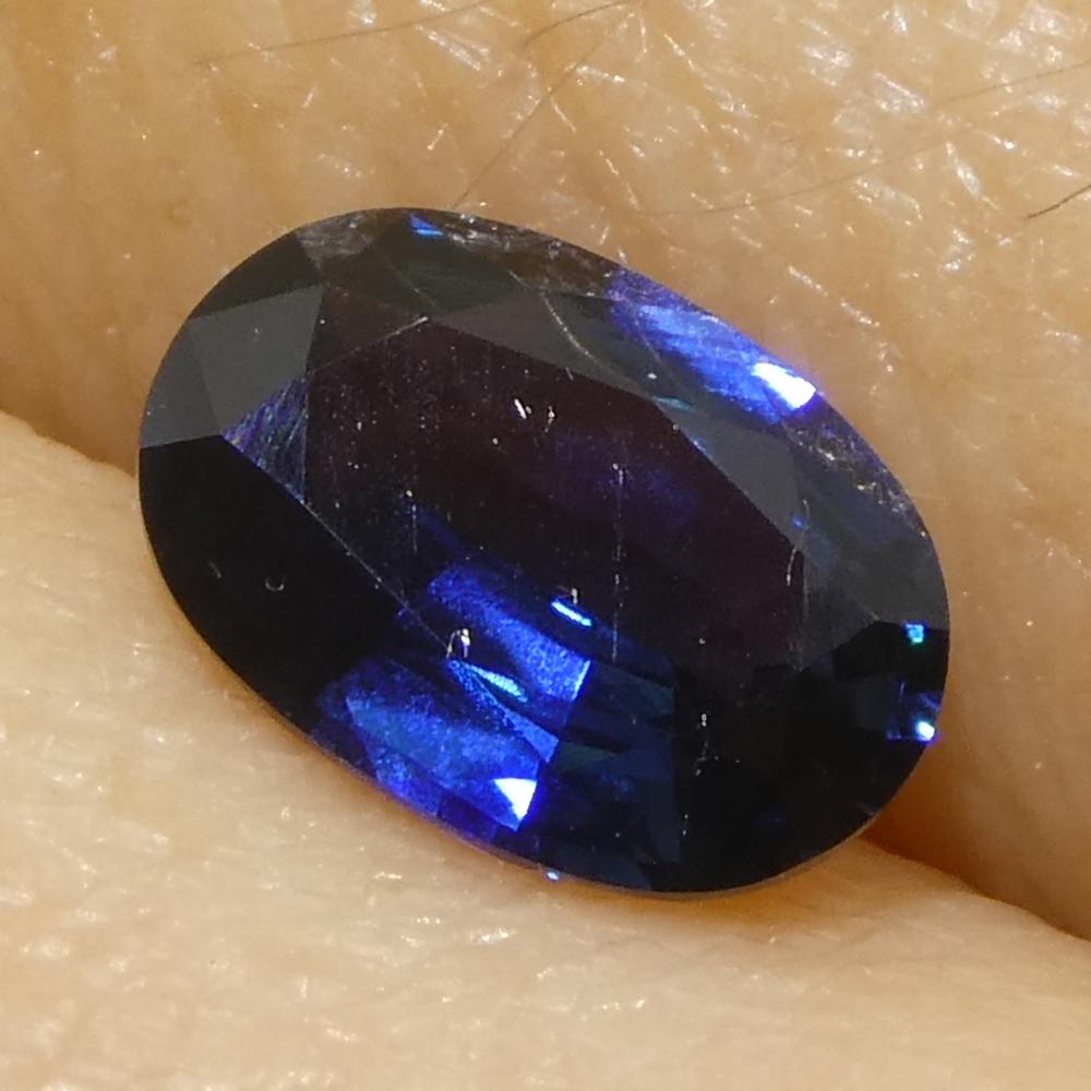 0,73ct Ovaler Blauer Saphir aus Madgaskar im Angebot 7