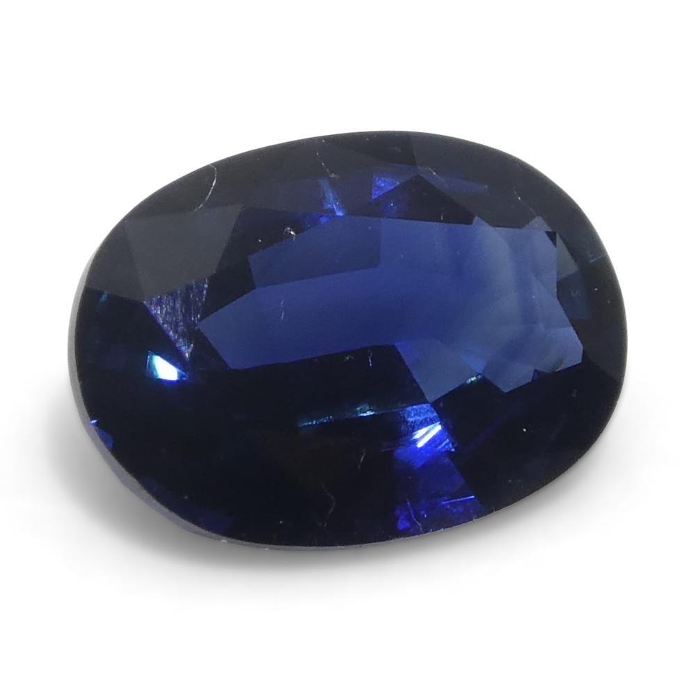 0,73ct Ovaler Blauer Saphir aus Madgaskar im Angebot 1