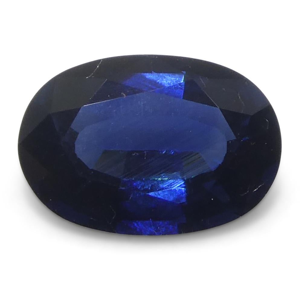 0,73ct Ovaler Blauer Saphir aus Madgaskar im Angebot 4
