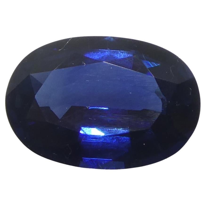 0,73ct Ovaler Blauer Saphir aus Madgaskar im Angebot