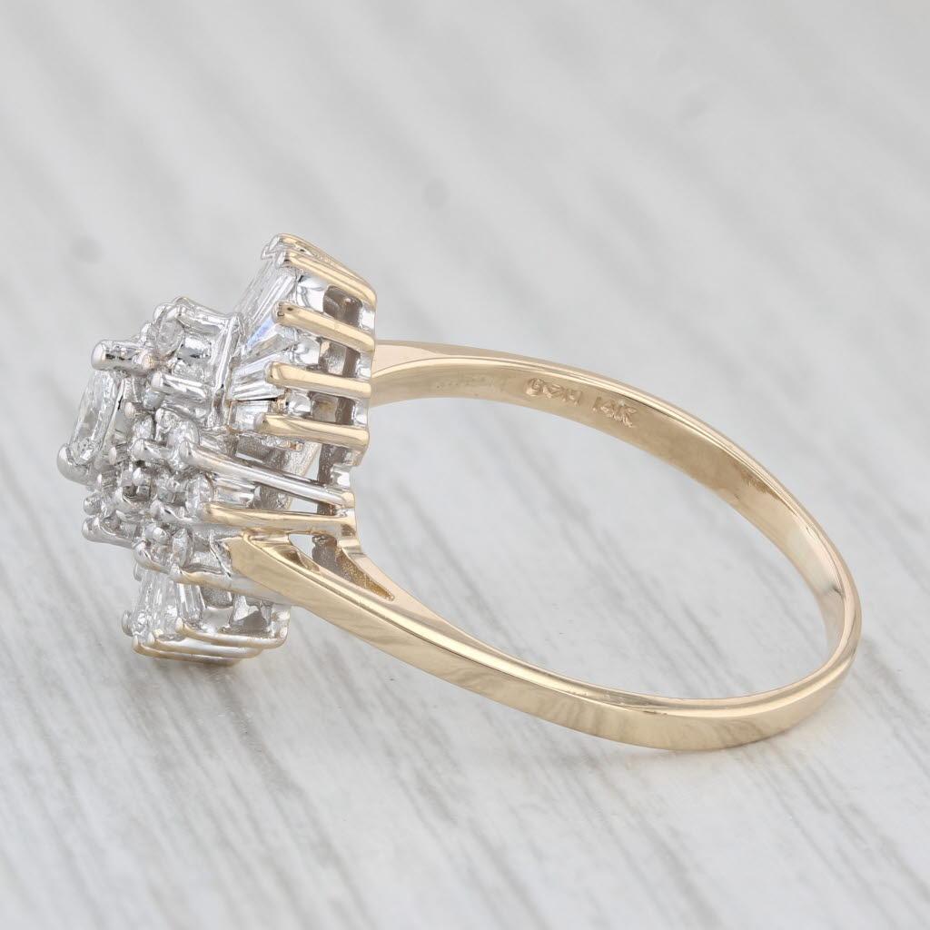 Gemstone Information:
- Natural Diamond -
Carats - 0.11ct 
Cut - Marquise
Color - G
Clarity - SI2 - I1

- Natural Diamonds -
Total Carats - 0.15ctw
Cut - Round Brilliant
Color - G - H
Clarity - I1

- Natural Diamonds -
Total Carats - 0.47ctw
Cut -
