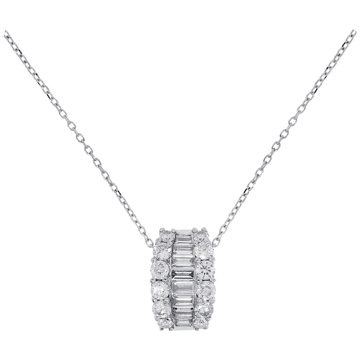 0.74 Carat Diamond Necklace