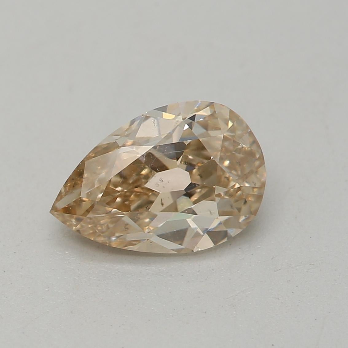 ***100% NATURAL FANCY COLOUR DIAMOND***

✪ Diamond Details ✪

➛ Shape: Pear
➛ Colour Grade: Fancy Light Yellow Brown
➛ Carat: 0.74
➛ Clarity: SI1
➛ GIA Certified 

^FEATURES OF THE DIAMOND^

This 0.74 carat diamond is a gemstone weighing