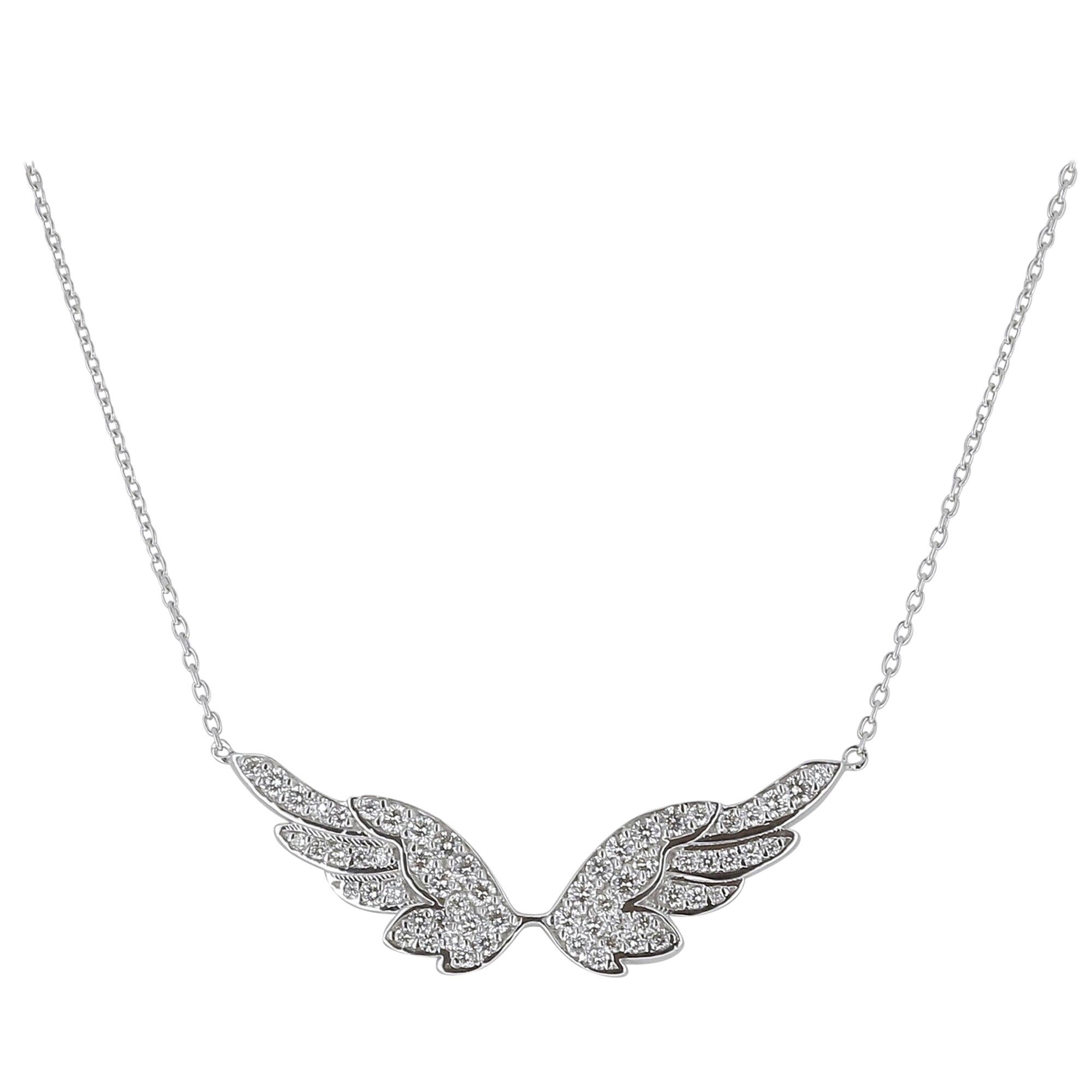 Angel Wing Pendant crafted from 9ct Gold. Made in Ireland
