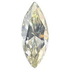 0.74 Carat Marquise Brilliant GIA Certified N Color Si1 Clarity Diamond