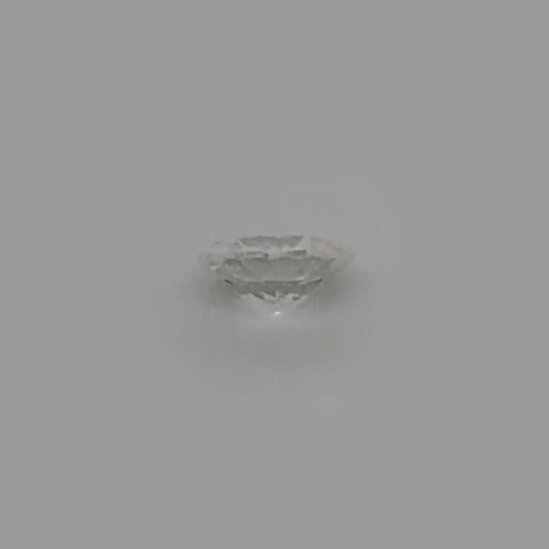 Saphir blanc rond de 0,74 carat, certifié GIA, non chauffé Neuf - En vente à San Francisco, CA