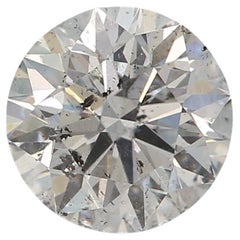 0.74 Carat Very Light Blue Round cut diamond I1 Clarity GIA Certified