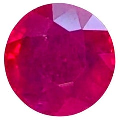 0.74 Ct AIGS Certified Natural Ruby Pigeon Blood  color Unheated Gemstone