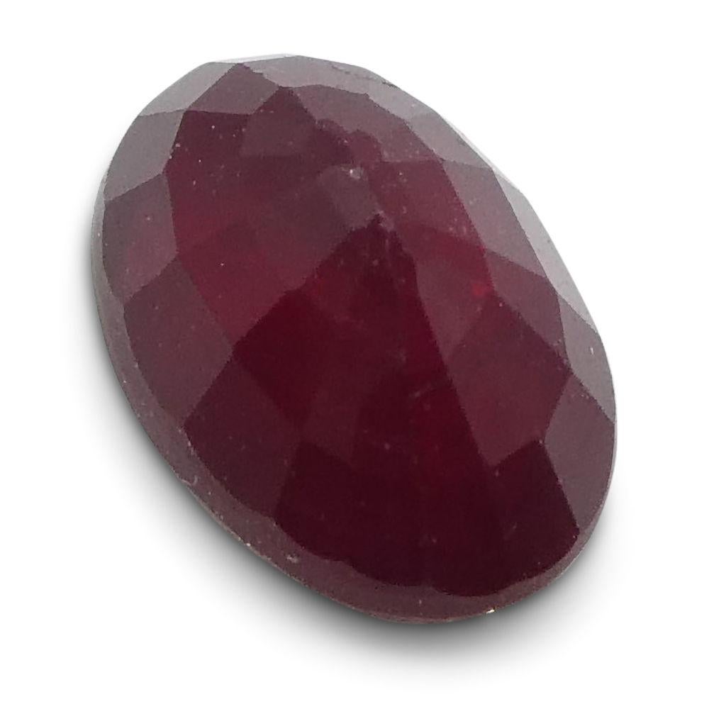 0.74 ct Oval Ruby Mozambique For Sale 2