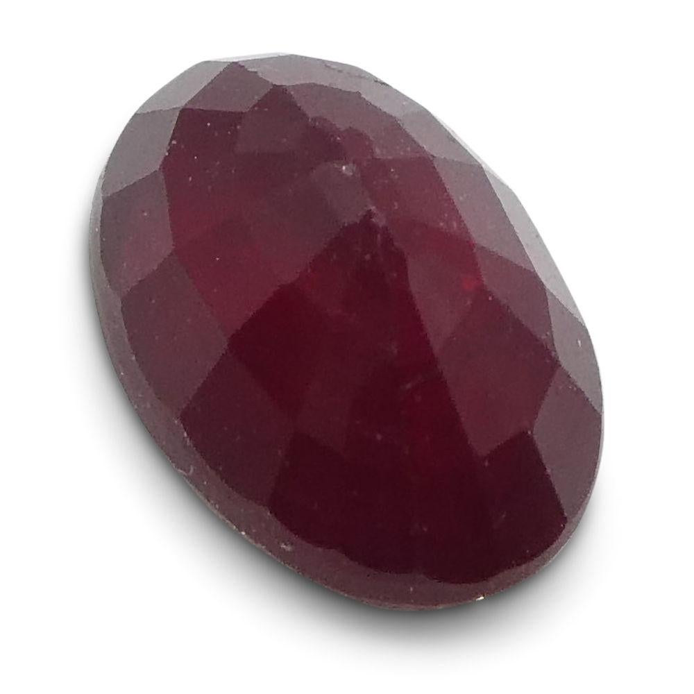 0.74 ct Rubí Oval Mozambique en venta 2