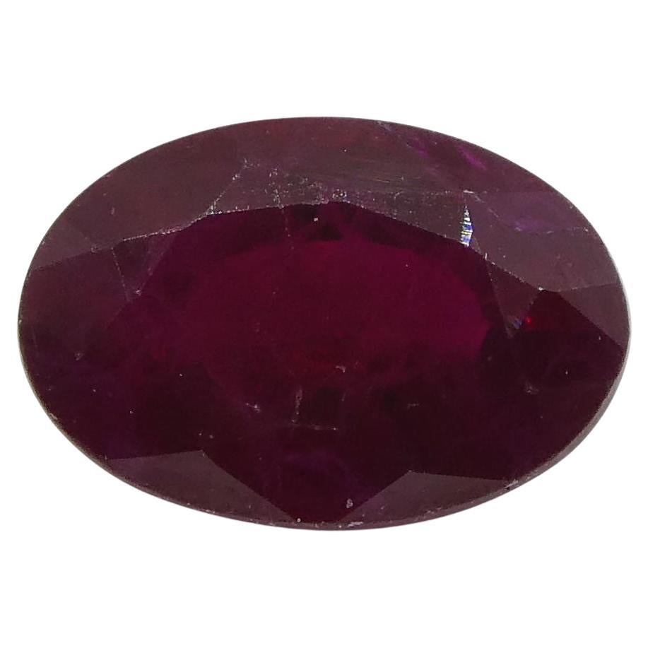 0.74 ct Oval Ruby Mozambique For Sale