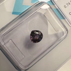 0.74ct Color Change Sapphire Blue Purple Untreated IGI Certified Unheated Pear