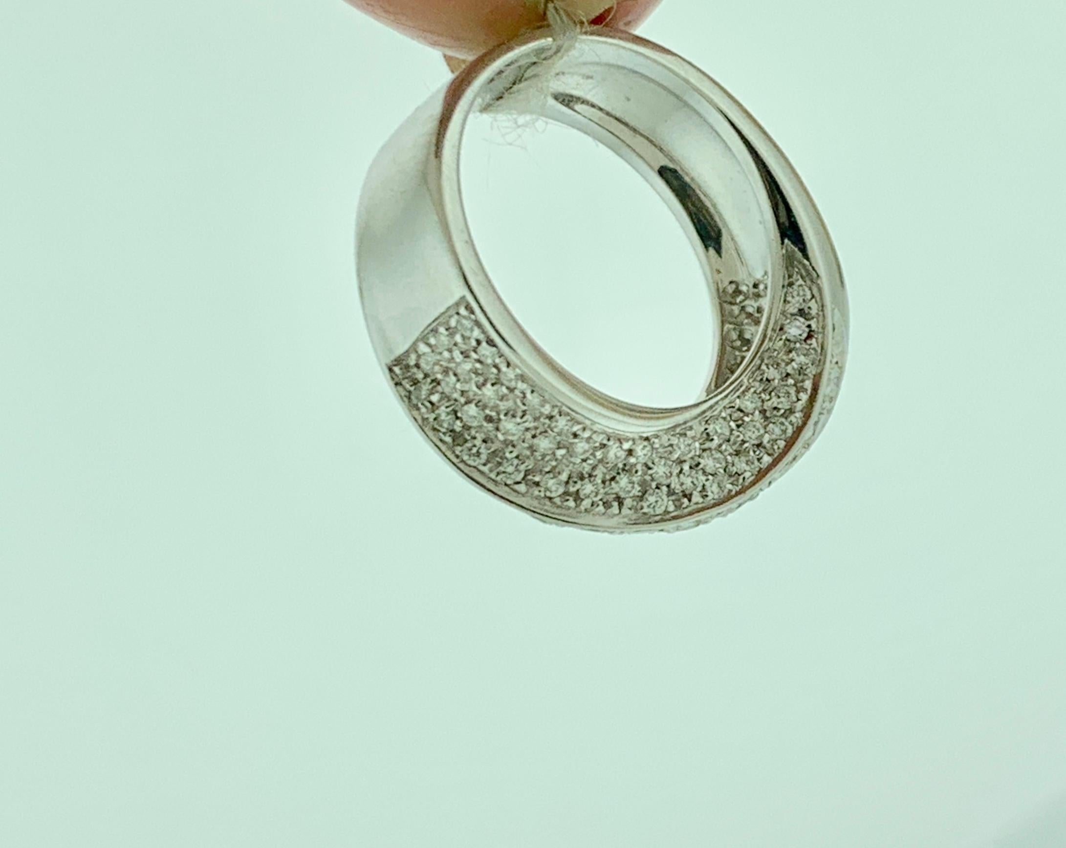 0.75 Carat Diamond Engagement Band 18 Karat Gold Ring by Designer Salvini For Sale 1