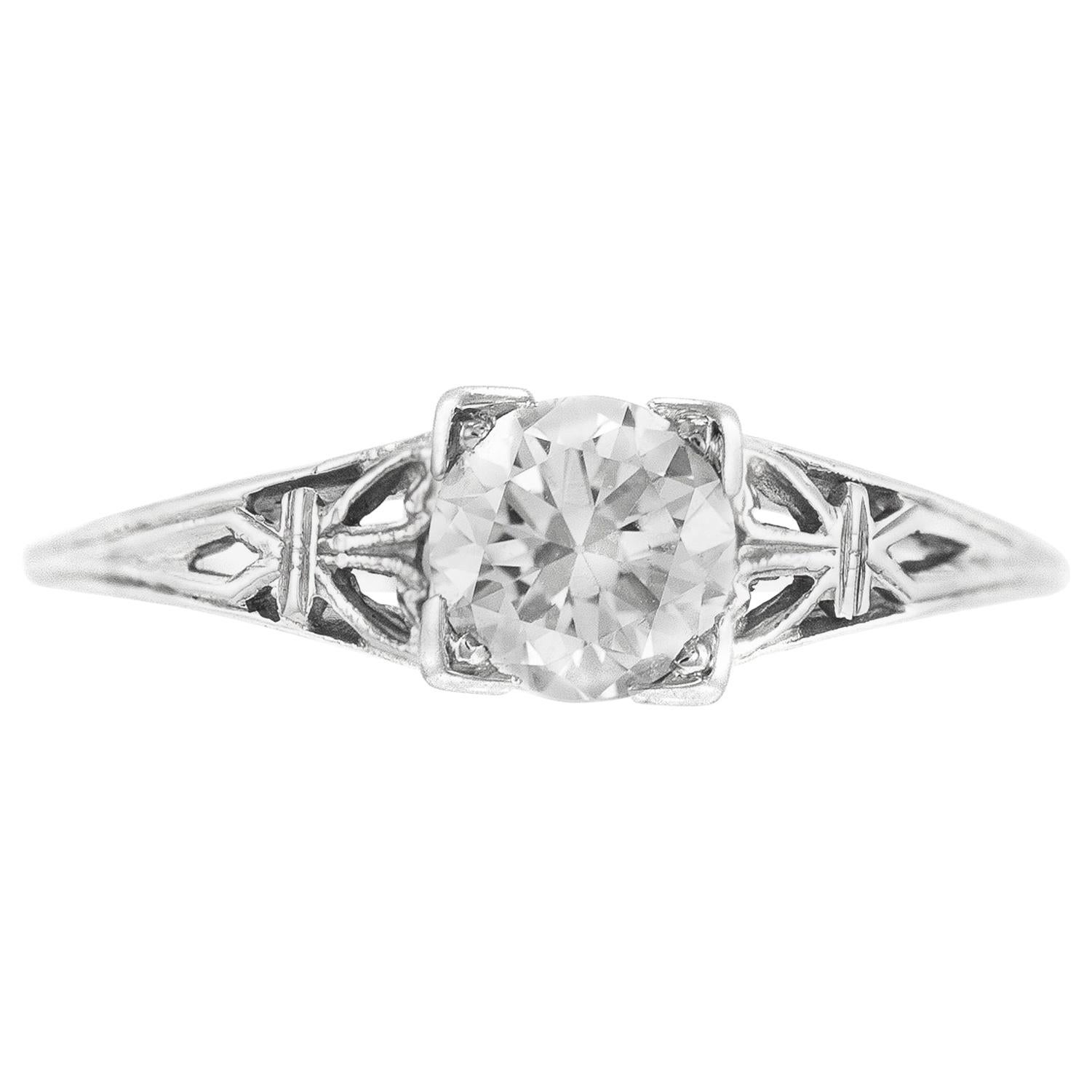 0.75 Carat Diamond Ring For Sale