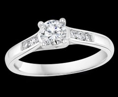 0.75 Carat Diamond Traditional Ring/Band 14 Karat White Gold