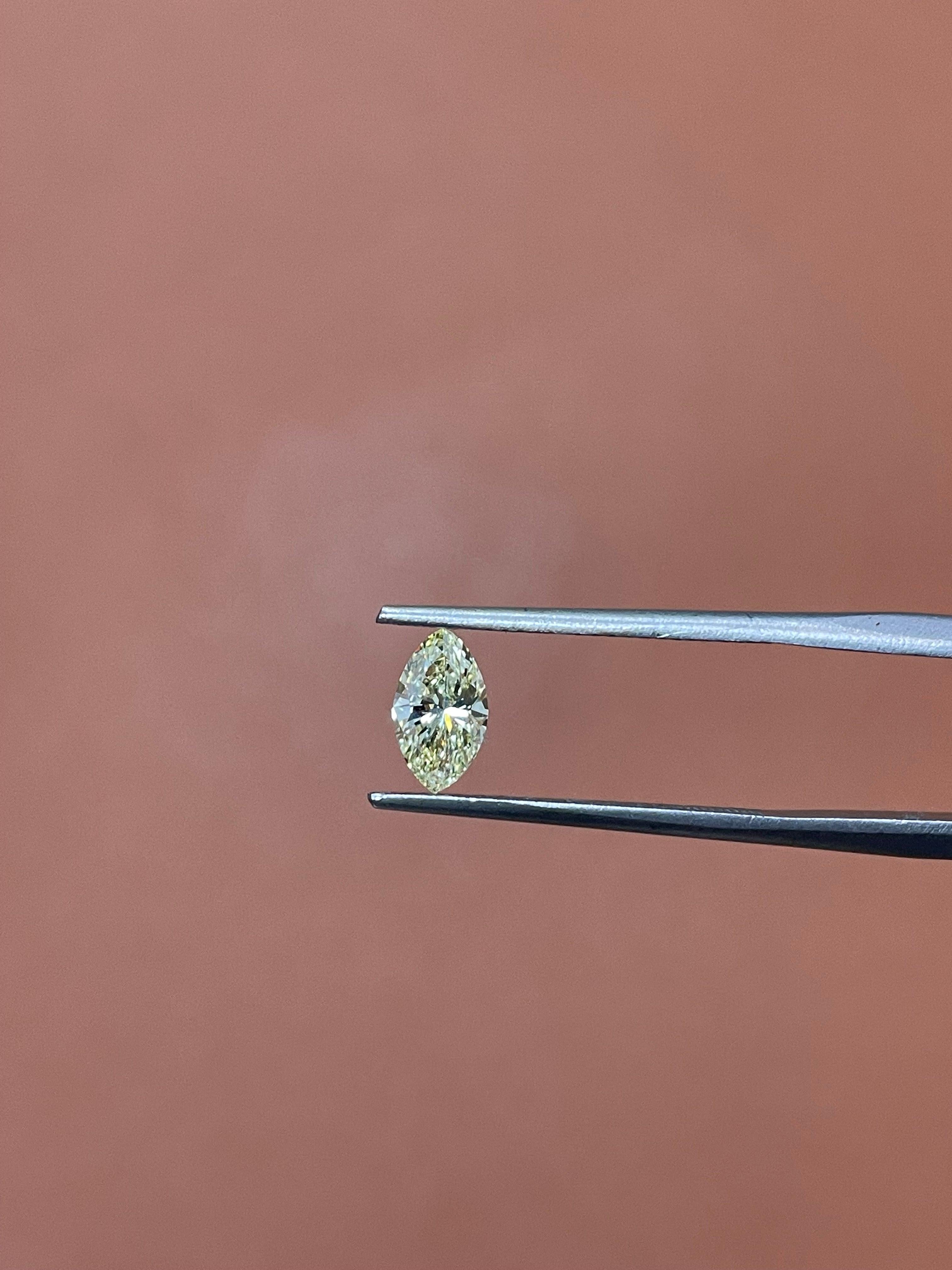 Marquise Cut 0.75 CARAT MARQUISE BRILLIANT GIA CERTIFIED U to v RANGE SI2 CLARITY DIAMOND For Sale