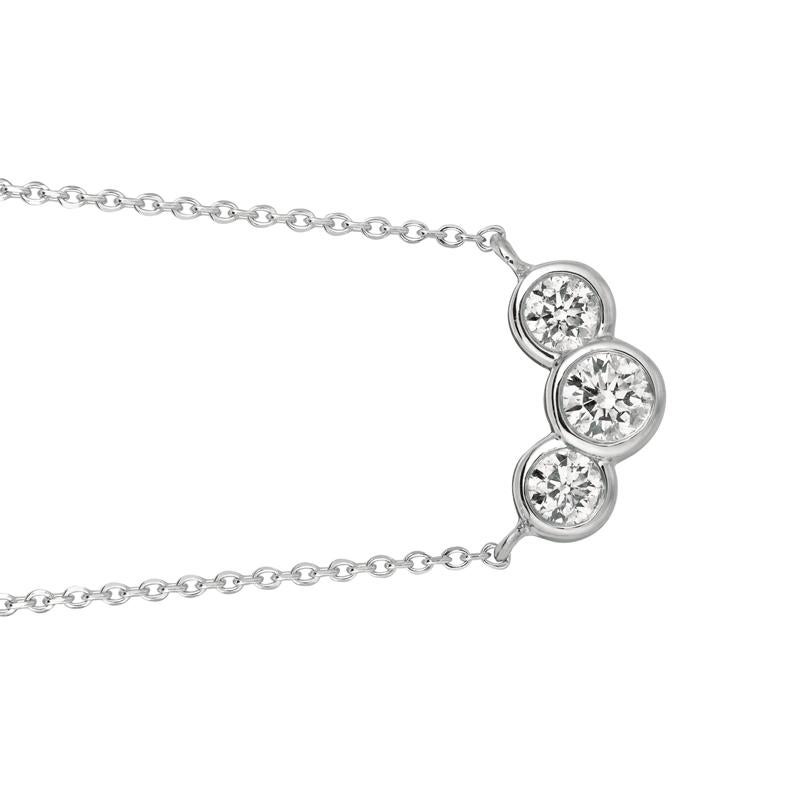 diamond necklace 3 stone
