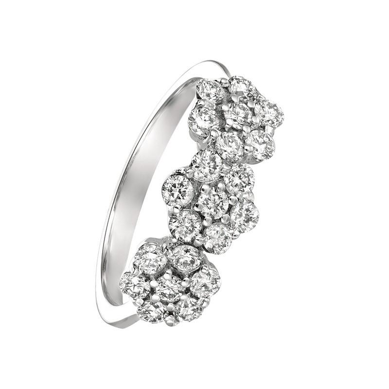 
0,76 Quilates Diamante Natural 3 Flores Anillo G SI Oro Blanco 14K

    Diamantes 100% naturales, sin ningún tipo de mejora Anillo de diamantes de corte redondo
    0,76CT
    G-H 
    SI  
    oro blanco de 14 quilates,  Estilo pavé,   2.3 gramos
