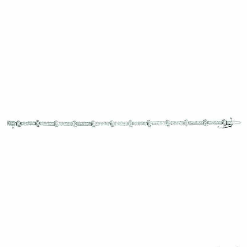 0.75 Carat Natural Diamond Bracelet G SI 14K White Gold

100% Natural Diamonds, Not Enhanced in any way Round Cut Diamond Bracelet 
0.75CT
G-H 
SI  
14K White Gold,  Pave,   9.2 grams
7 inches in length, 3/16 inch in width
96 diamonds

 B5742WD
ALL