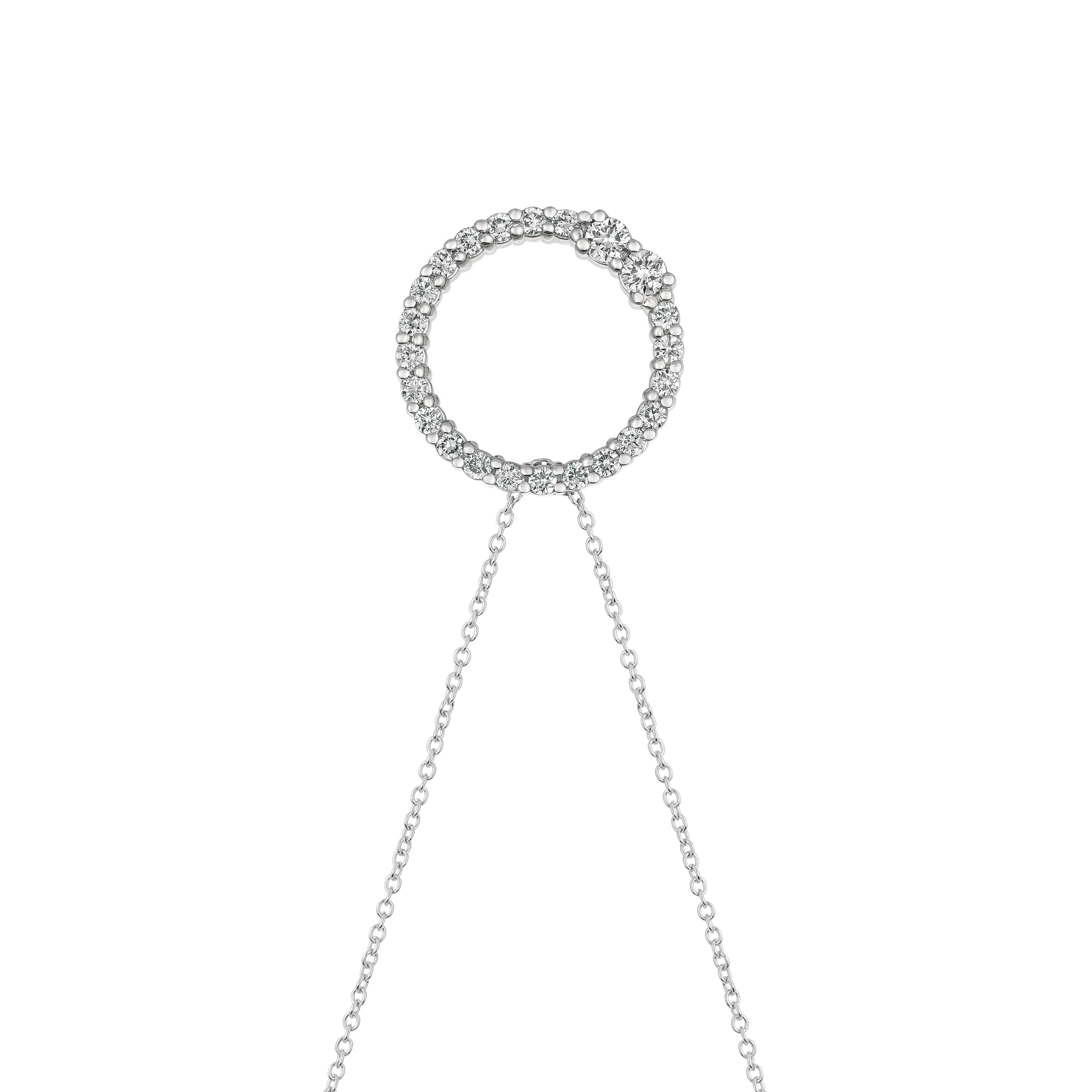 white gold diamond pendant