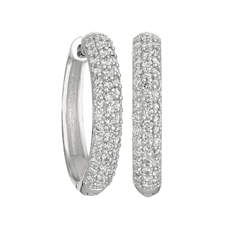 
0.75 Carat Natural Diamond Hinged Oval Hoop Earrings G SI 14K White Gold

    100% Natural, Not Enhanced in any way Round Cut Diamond Earrings
    0.75CT
    G-H 
    SI  
    14K White Gold  3.7 grams, Pave style 
    11/16 inch in height, 1/8