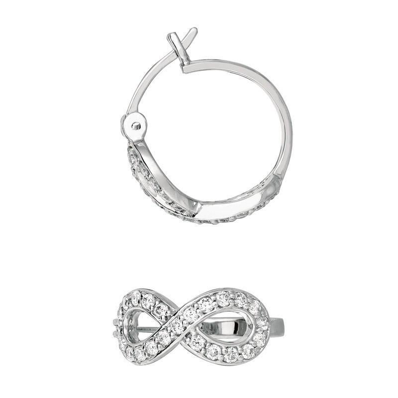 infinity diamond earrings