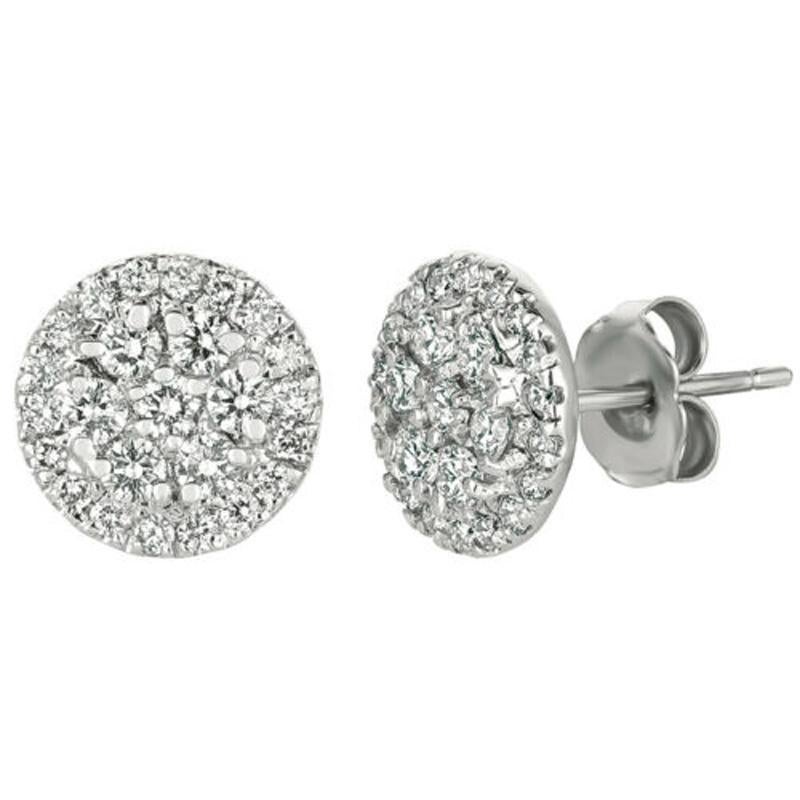 0.75 carat diamond earrings