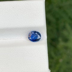 0.75 Carat Natural Loose Blue Sapphire Stone Oval Cut Sri Lankan Gemstone