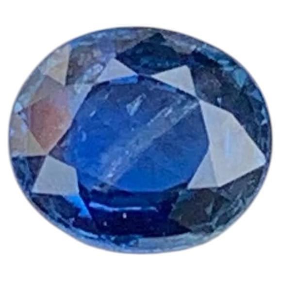 0.75 Karat Natürlicher Loser Blauer Saphir Stein Ovalschliff Sri Lanka Edelstein im Angebot