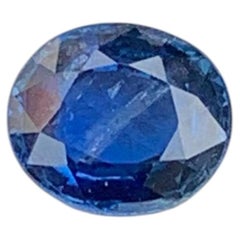 0.75 Carat Natural Loose Blue Sapphire Stone Oval Cut Sri Lankan Gemstone