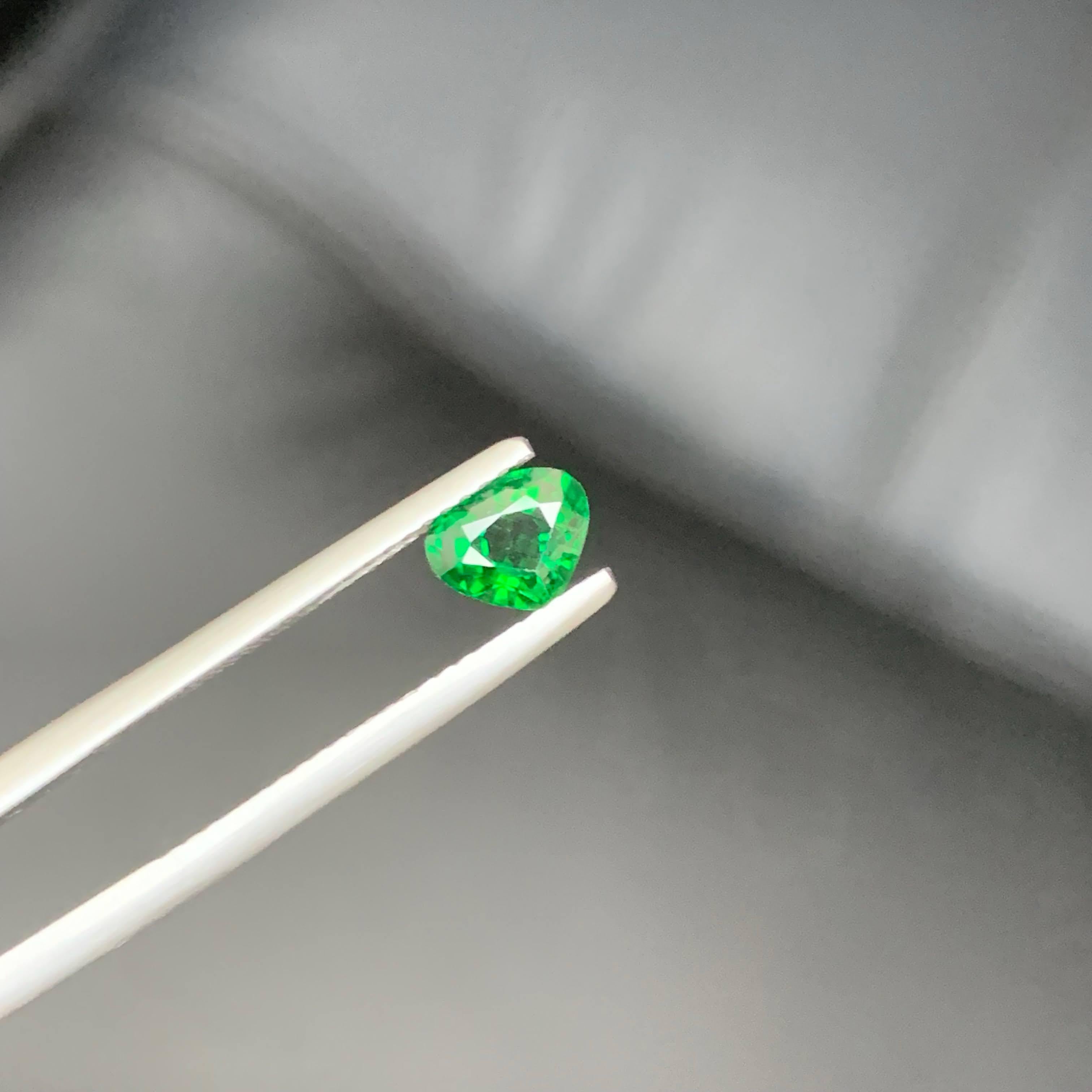 0,75 Quilates Natural Turmalina Cromada Suelta Talla Corazón Gema Africana en venta 4