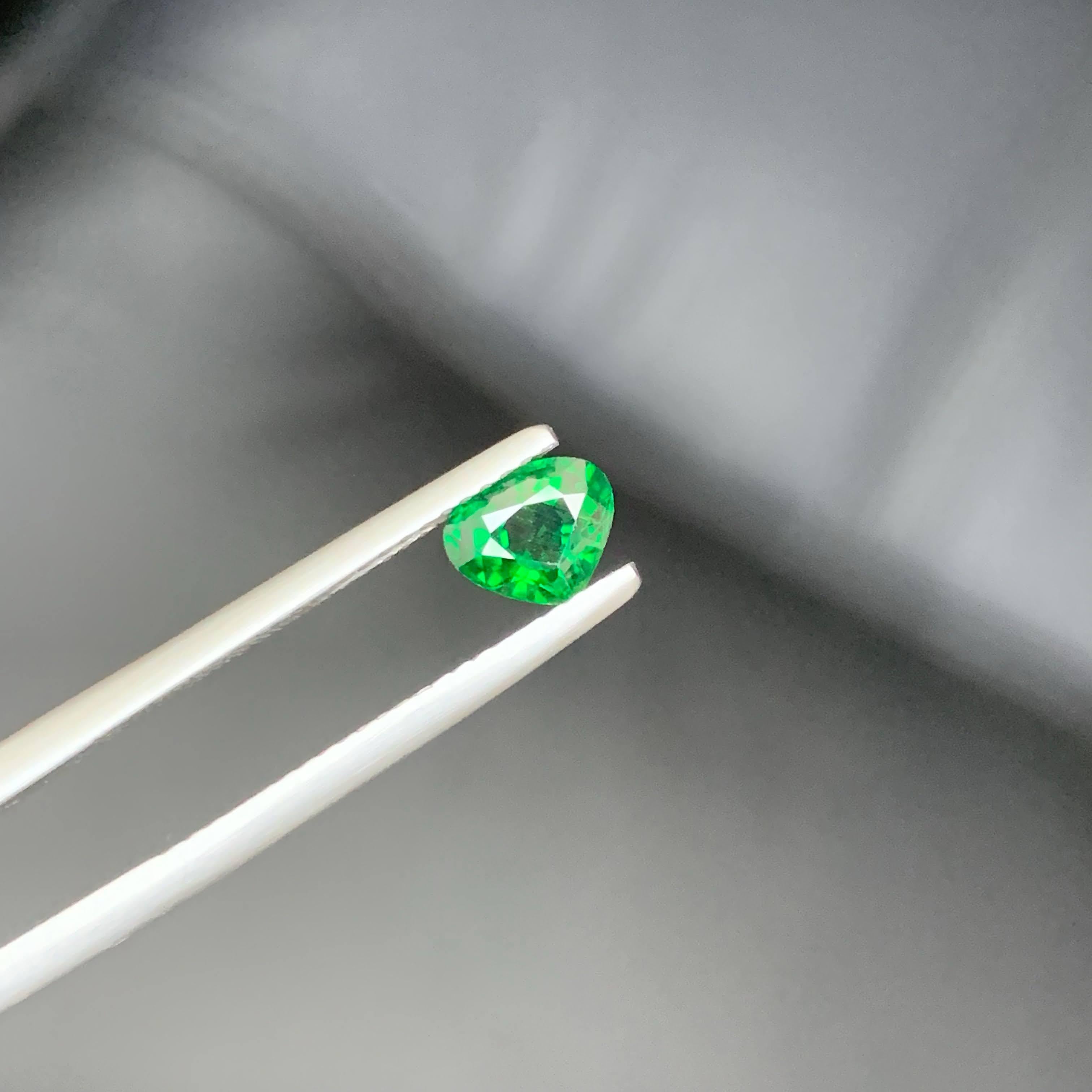 0,75 Quilates Natural Turmalina Cromada Suelta Talla Corazón Gema Africana en venta 5