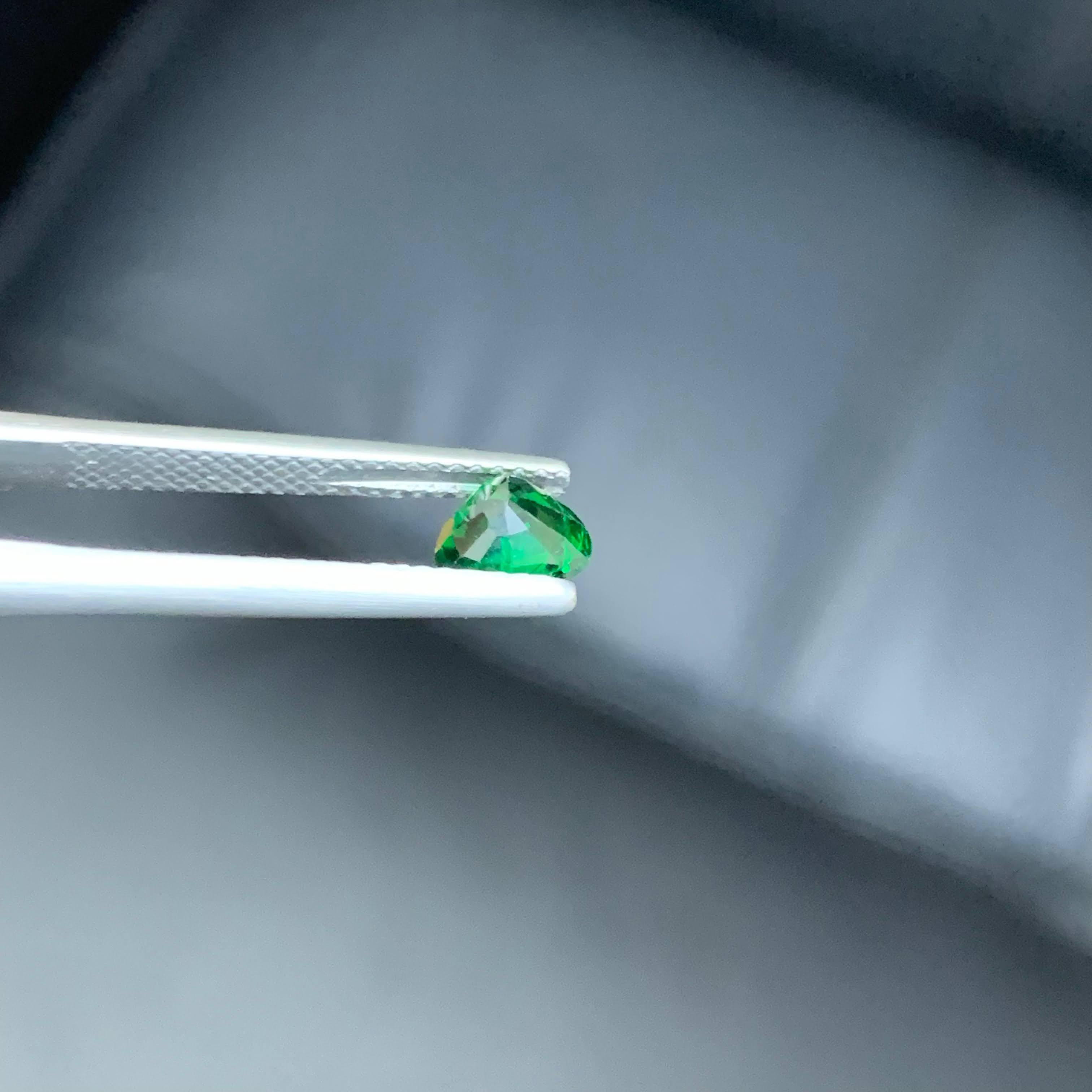 0,75 Quilates Natural Turmalina Cromada Suelta Talla Corazón Gema Africana Corte de corazón en venta