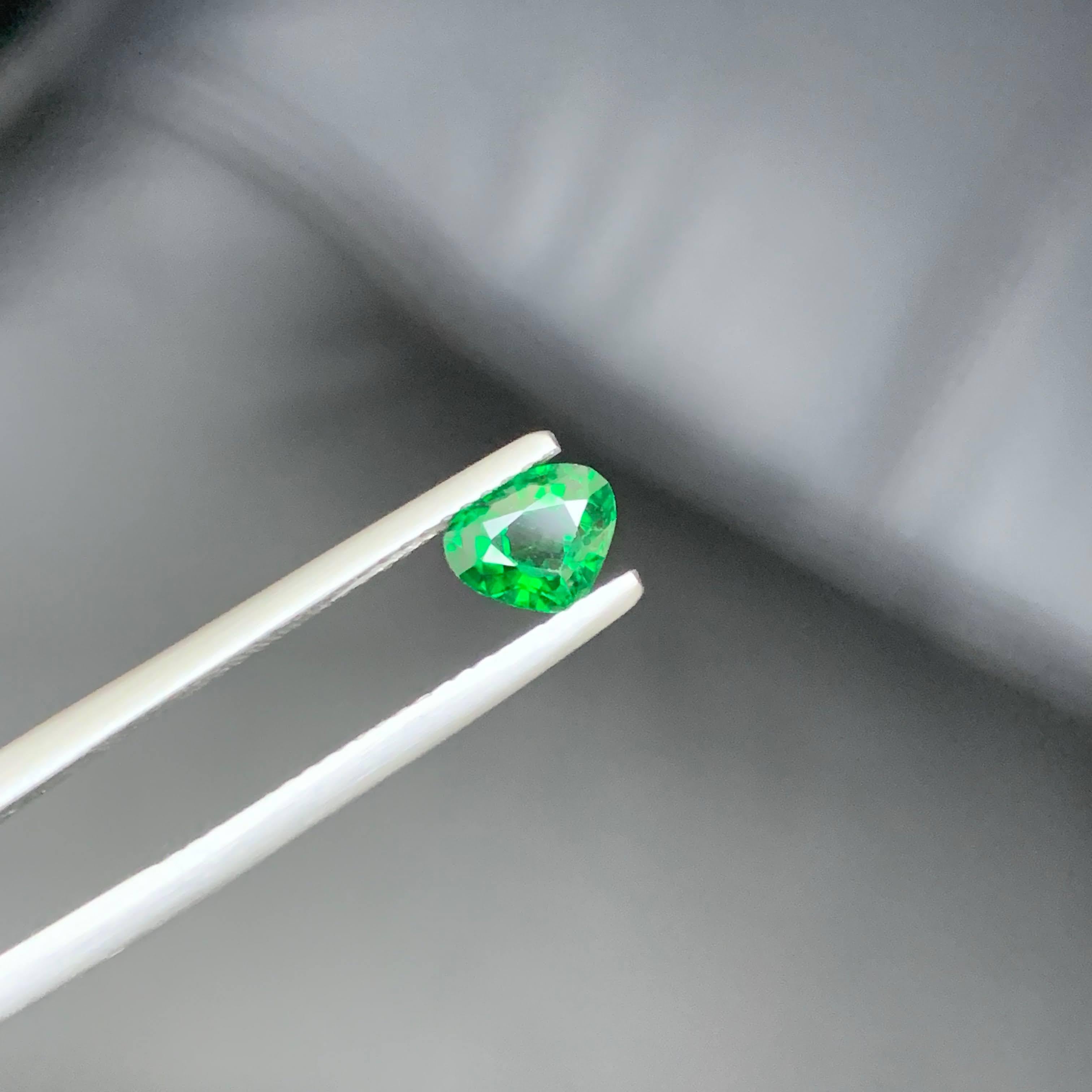 0,75 Quilates Natural Turmalina Cromada Suelta Talla Corazón Gema Africana en venta 2