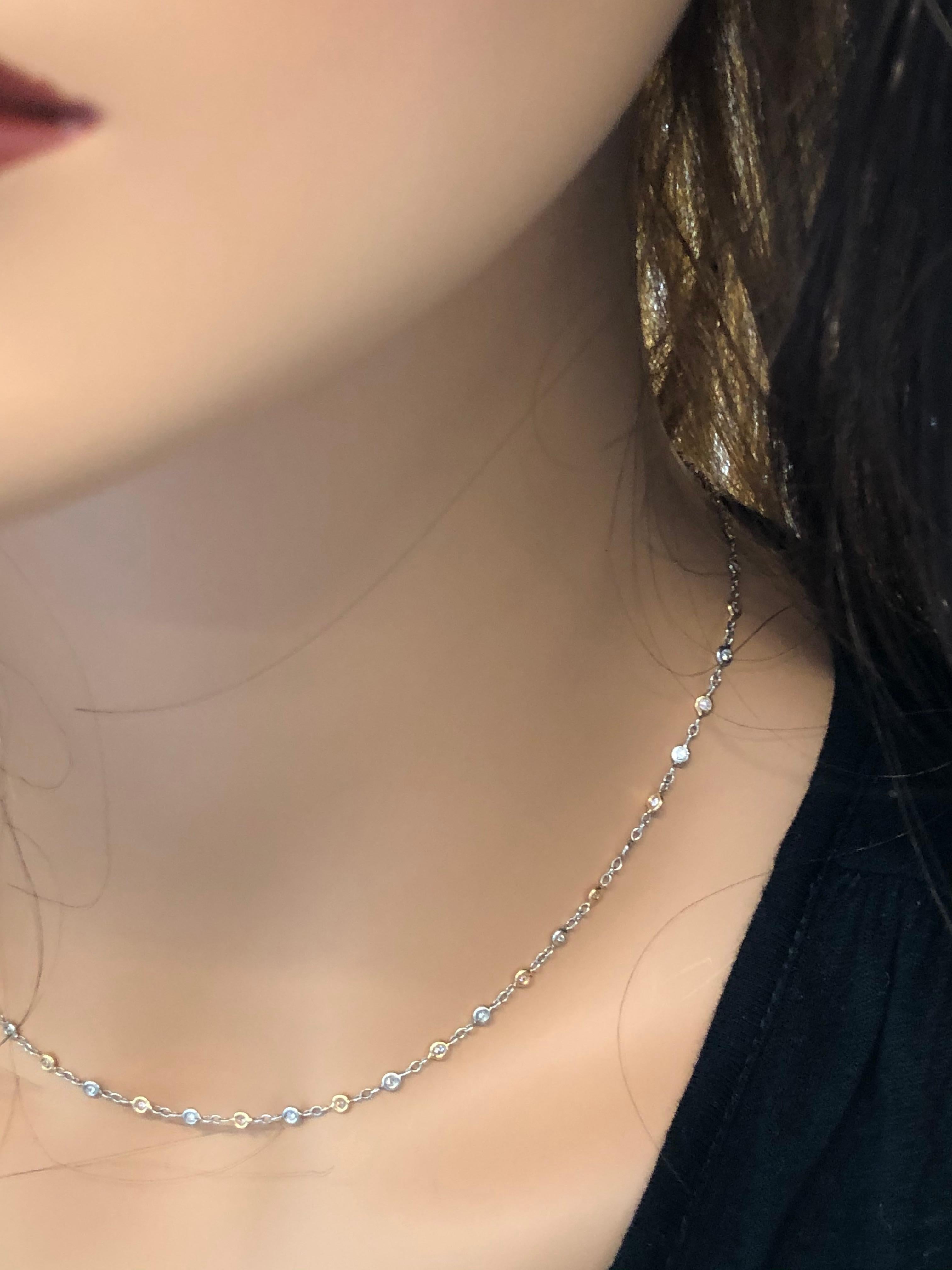 platinum with rose gold chain