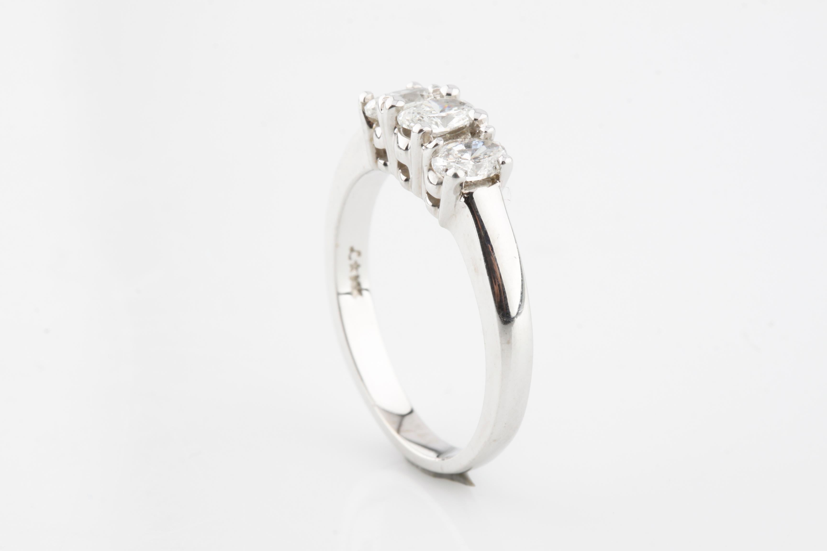 0.75 oval diamond ring