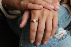 0.75 Carat Round Brilliant Cut Solitaire Bezel Engagement Ring