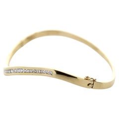 0.75 Carat Round Fashion Bracelets 14K Yellow Gold