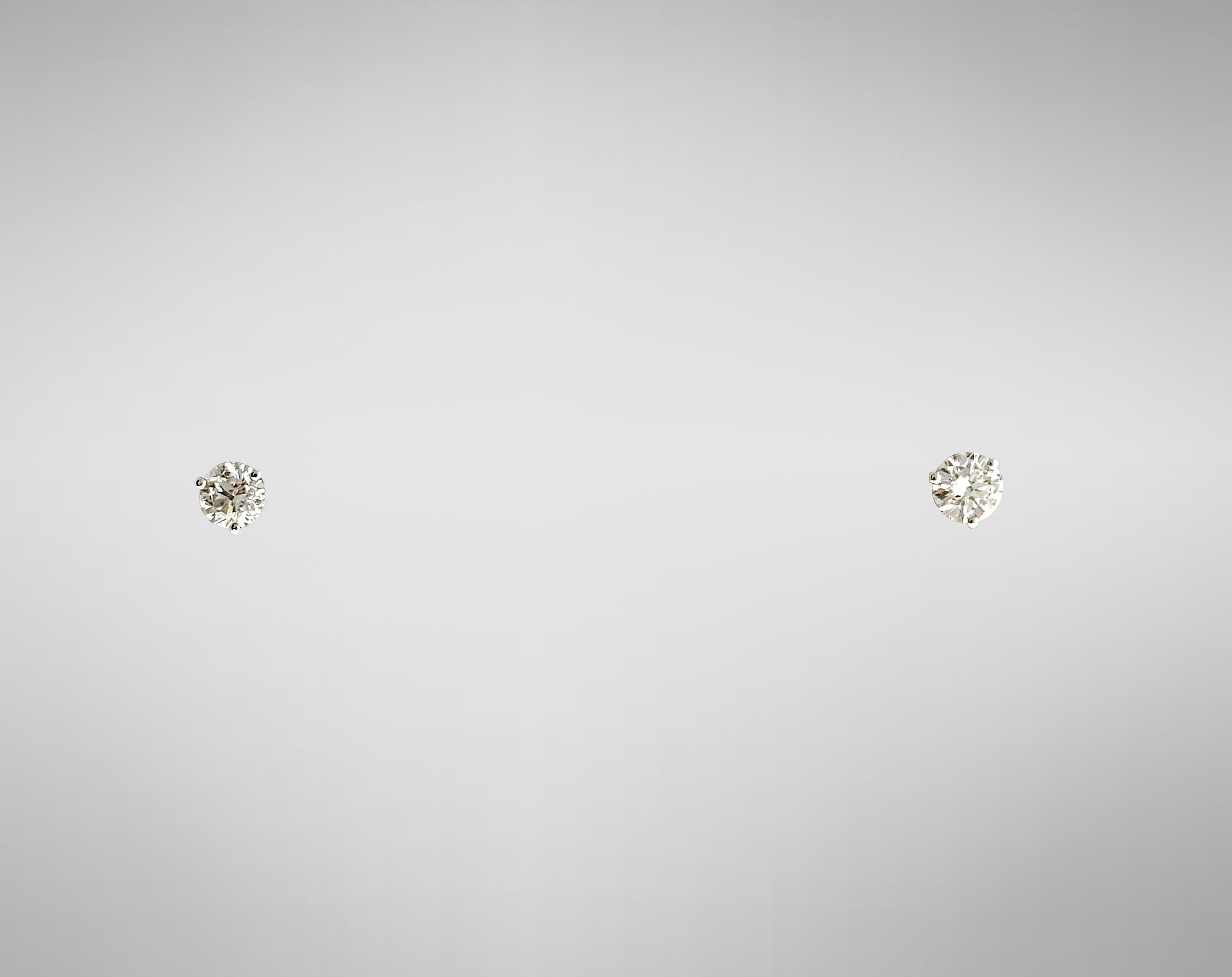 0.75 carat diamond earrings