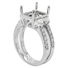 0,75 Karat Weißer Diamant Weißgoldring aus Weißgold