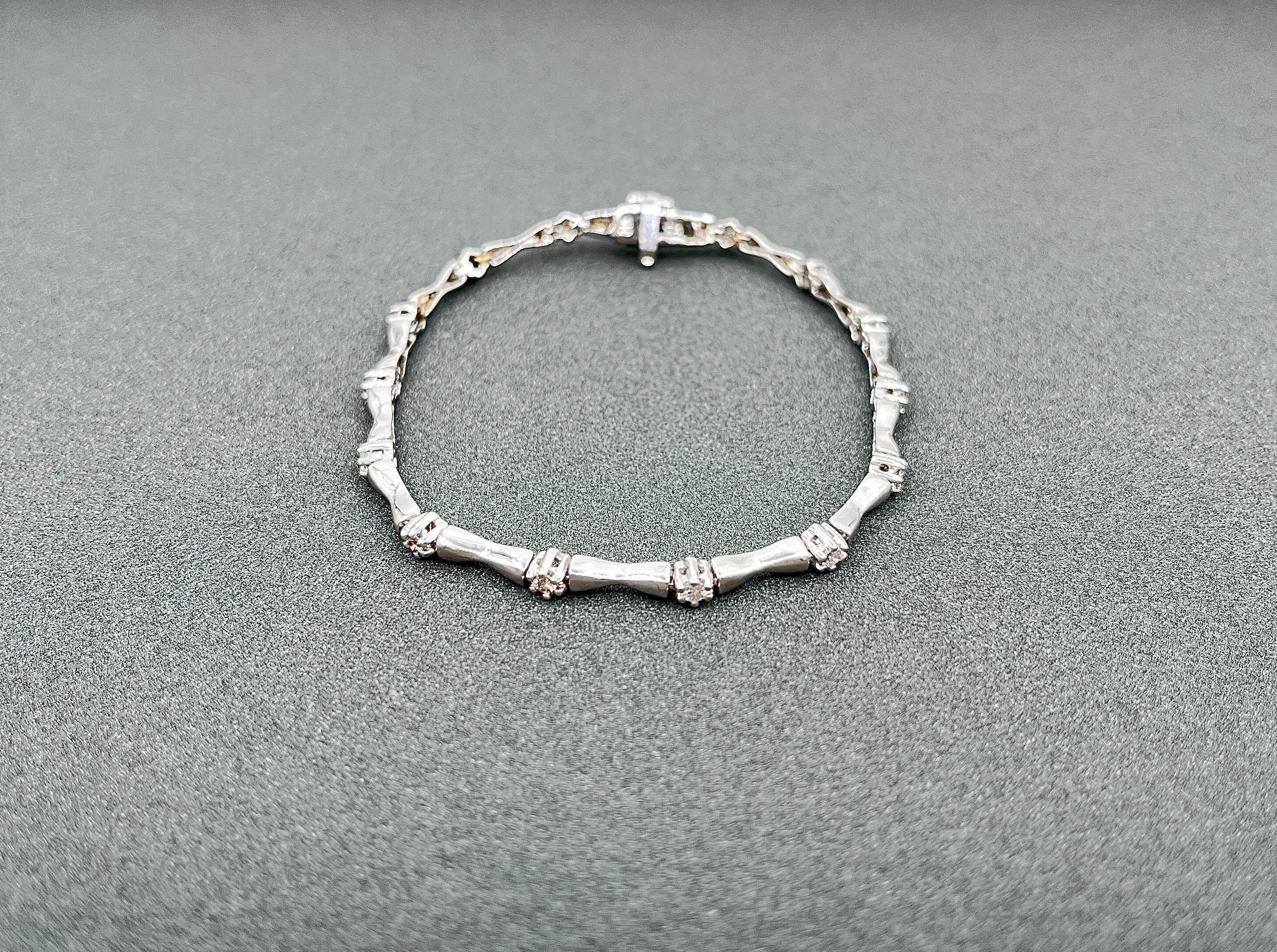 Bracelet de diamants 0,75 carat Neuf - En vente à Chicago, IL