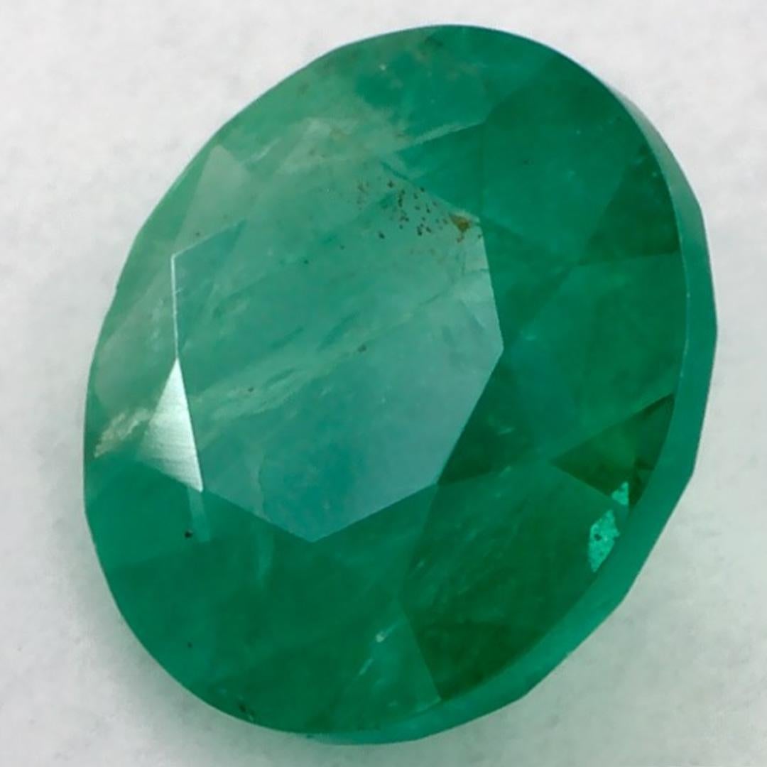 Taille ronde 0.75 Ct Emerald Round Loose Gemstone (pierre précieuse en vrac) en vente