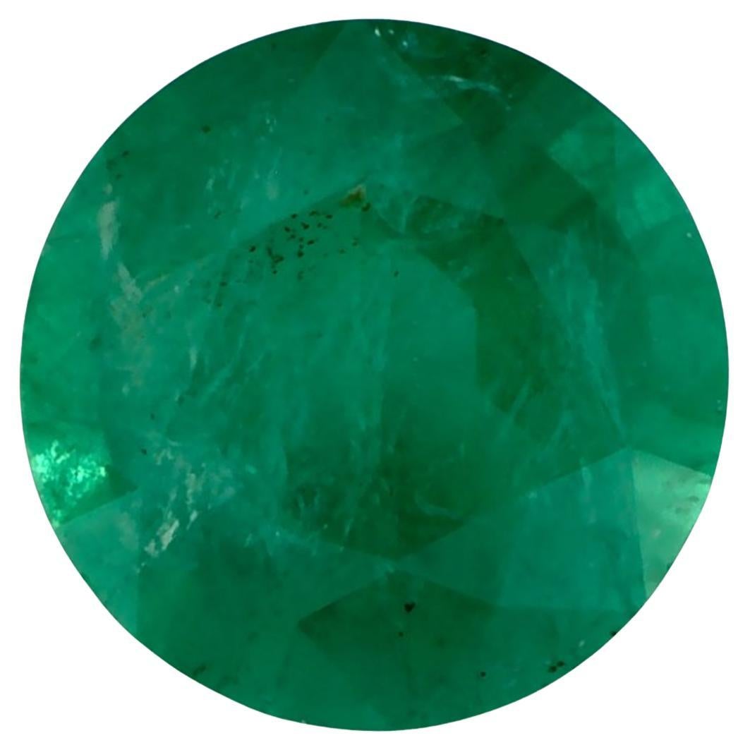 0.75 Ct Emerald Round Loose Gemstone