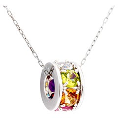 0.75 ct Multicolored Gemstone Pendant, No Reserve Price